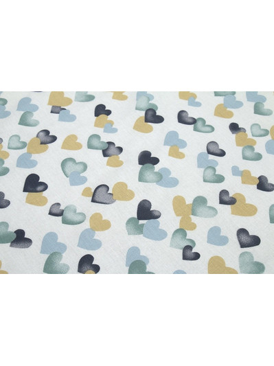 Dimcol Hearts 11 Πάνα Αγκαλιάς Χασέ Πράσινη 80x80cm