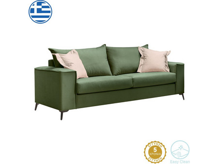 Pakoworld Verona Τριθέσιος Καναπές Κυπαρισσί 225x93x100cm 168-000090