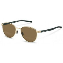 Porsche Design 8945 D Ανδρικά Γυαλιά Ηλίου Στρογγυλά Κοκάλινα Μαύρα με Καφέ Φακό