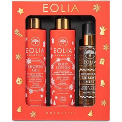 Eolia Christmas Body Lotion 250ml + Shower Gel 250ml + Shimmering Mist 150ml