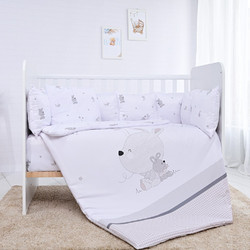 Lorelli Little Rabbits Σετ Κούνιας Grey 4τμχ