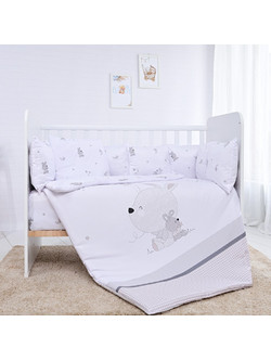 Lorelli Little Rabbits Σετ Κούνιας Grey 4τμχ