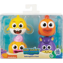 Nickelodeon WowWee Baby Shark Σετ Μπουγελόφατσες 6+ Μηνών 4τμχ