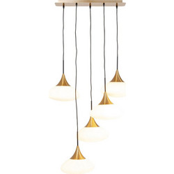 Kare Design Gocce Κρεμαστό Φωτιστικό Οροφής Πολύφωτο Χρυσό 56775