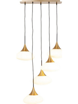 Kare Design Gocce Κρεμαστό Φωτιστικό Οροφής Πολύφωτο Χρυσό 56775