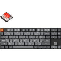 Keychron K1 Max QMK/VIA Hot Swappable Ασύρματο Μηχανικό Gaming Πληκτρολόγιο TenKeyLess με Gateron Red Low Profile Διακόπτες RGB Black