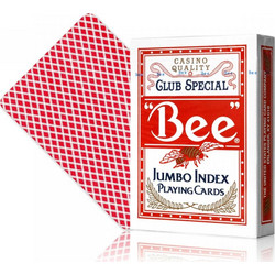 Bicycle Bee Jumbo Τράπουλα Χάρτινη Κόκκινη 1001770