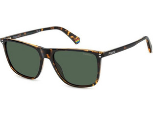 Polaroid Eyewear PLD6232/S 086/UC Ανδρικά Γυαλιά Ηλίου Τετράγωνα Κοκάλινα Ταρταρούγα με Πράσινο Φακό