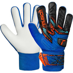 Reusch Attrakt Starter Solid Παιδικά Γάντια Τερματοφύλακα Μαύρα Μπλε 5572514-4467