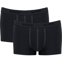 Sloggi Ανδρικά Μποξεράκια Σετ 2Pack Μαύρα 10163158-0004