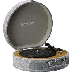 Lenco LS-66GY Πικάπ Βαλιτσάκι με Ηχεία Bluetooth Grey