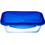 Pyrex Cook & Go Δοχείο Φαγητού Ορθόγωνιο Γυάλινο Κατάλληλο για Φούρνο Μικροκυμάτων 800ml Διαφανές Μπλε
