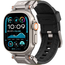 Spigen Durapro Armor Λουράκι Σιλικόνης Titanium Military Green (Apple Watch 42 / 44 / 45 / 49mm)