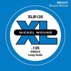 D'Addario XLB135 Χορδή Ηλεκτρικού Μπάσου Nickel Plated Steel 135"