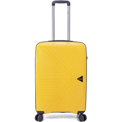 Benzi BZ5710 Βαλίτσα Καμπίνας 56x37x19cm με 4 Ρόδες Κίτρινη