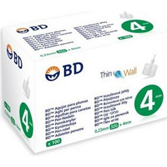 BD Thin Wall Βελόνες Ινσουλίνης 32G 4mm 100τμχ