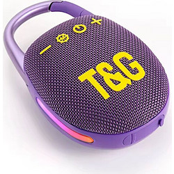 T&G TG-447 Mini Ηχείο Bluetooth 5W Μωβ