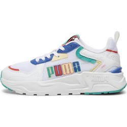 Puma Trinity Lite Παιδικά Sneakers Λευκά Πολύχρωμα 395462-01