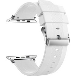 Ksix Buckle Λουράκι Σιλικόνης White (Apple Watch 42 / 44 / 45 / 49mm)