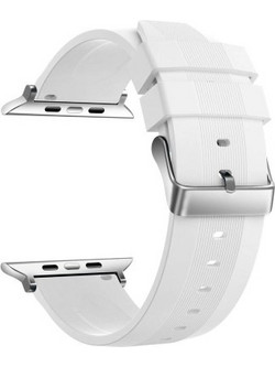 Ksix Buckle Λουράκι Σιλικόνης White (Apple Watch 42 / 44 / 45 / 49mm)