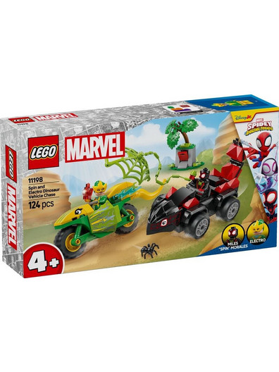 Lego Marvel Spin & Electro Dinosaur Vehicle Chase για 4+ Ετών 11198
