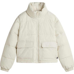 Vans Γυναικείο Μπουφάν Χειμωνιάτικο Puffer Κοντό Λευκό VN000HJVDJR