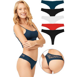 Cottonhill Γυναικεία Brazil με Δαντέλα Multipack CH6046