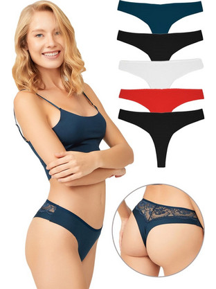 Cottonhill Γυναικεία Brazil με Δαντέλα Multipack CH6046