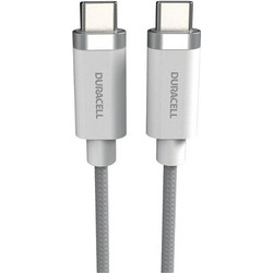 Duracell PR-USB7030W Braided USB-C to USB-C 1m Grey 5056304310449