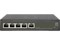 LevelOne GES-2105P Managed L2 Switch με 4 Θύρες Ethernet 1000Mbps και 1 SFP θύρα