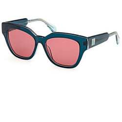 Max & Co MO0106 98J Γυναικεία Γυαλιά Ηλίου Τετράγωνα Κοκάλινα Μπλε με Ροζ Φακό