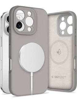 Tech-Protect Liquid Silicone Back Cover Grey (iPhone 16 Pro)