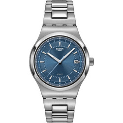 Swatch Shimmer At Dusk Ανδρικό Ρολόι Αυτόματο με Ασημί Μεταλλικό Μπρασελέ YIS435G