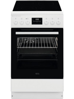AEG CCB56491BW Κουζίνα Ηλεκτρική 58lt με Κεραμικές Εστίες 50cm