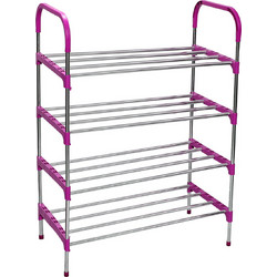 Keskor Παπουτσοθήκη Μεταλλική Ροζ M56xΠ30xY81cm 42890-3