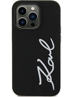 Karl Lagerfeld Silicone Signature Back Cover Black (iPhone 11/ Xr)