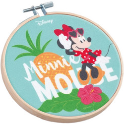 Parisis Μπομπονιέρα Βάπτισης Τελάρο Minnie Mouse Tropical από Ύφασμα & Ξύλο