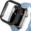 Tech-Protect Defense360 Πλαστική Θήκη Tempered Glass για Apple Watch 7 / 8 / 9 45mm Μαύρη Πορτοκαλί