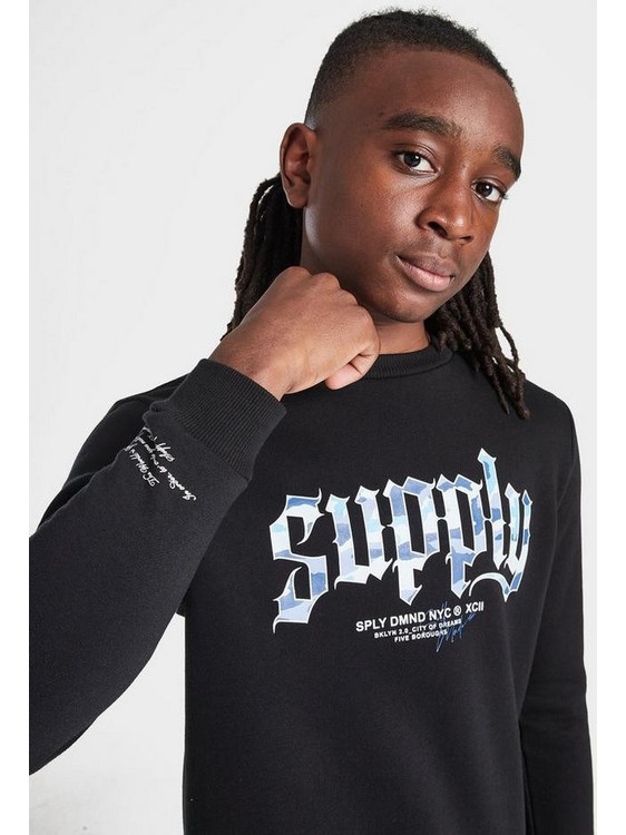 Supply & Demand Παιδικό T-Shirt Μακρυμάνικο Μαύρο SUPTJB17304068