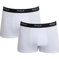 Walk Ανδρικά Μποξεράκια Σετ 2Pack Λευκά W1761-0101