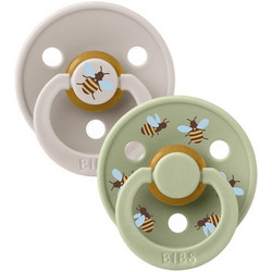 BIBS Studio Colour Πιπίλες Καουτσούκ 6-18m Bumblebee Mushroom Mix 2τμχ