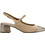 Tamaris Γόβες Slingback Δερμάτινες με Χοντρό Χαμηλό Τακούνι Μπεζ 1-29630-44-436
