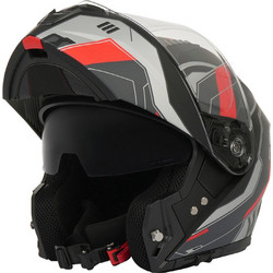 SPD 966 Black Red Κράνος Μηχανής Flip-Up 1600gr