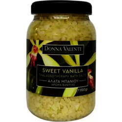Donna Valente Thalassotherapy Sweet Vanilla Άλατα Μπάνιου Κρύσταλλοι 1.1kg