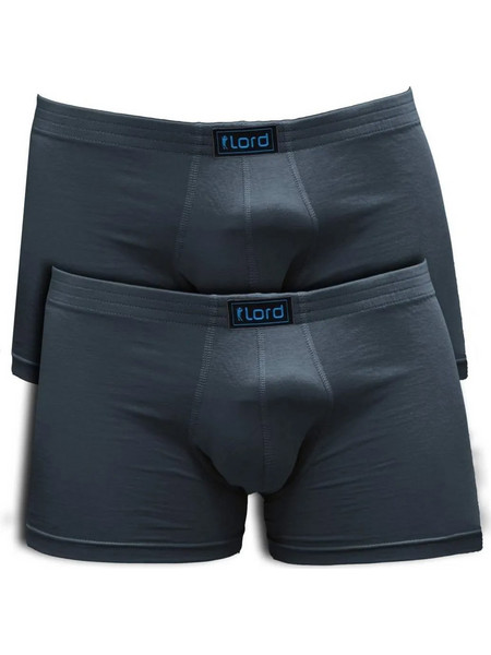 Lord Ανδρικά Μποξεράκια Σετ 2Pack Ανθρακί 7112