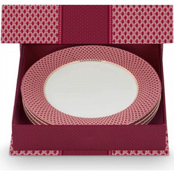 Pip Studio Flower Festival Πιάτα Ρηχά Πορσελάνης 17cm 4τμχ 51001395