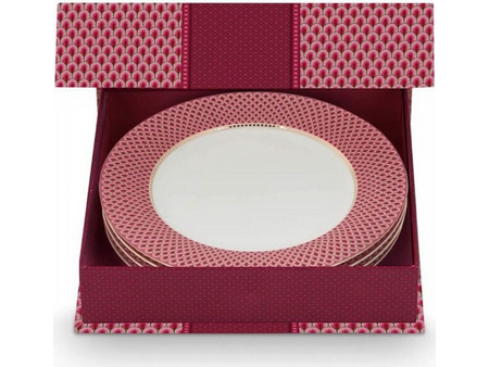 Pip Studio Flower Festival Πιάτα Ρηχά Πορσελάνης 17cm 4τμχ 51001395