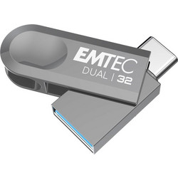 Emtec D280 32GB USB Stick 3.2 Gen 1 με USB-A & USB-C