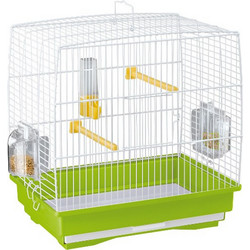 Ferplast Rekord 1 Κλουβί Πτηνών Λευκό Πράσινο 35.5x24.7x37cm