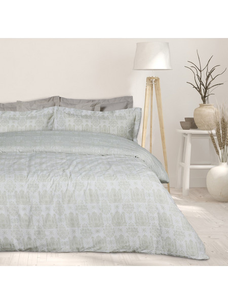 Das Home Σετ Σεντόνια King Size Βαμβακερά 260x280 Happy 9673 Taupe White